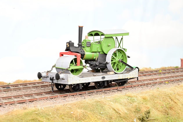 Kit Built O Gauge SR Machine Wagon With Steam Roller Load No.31022