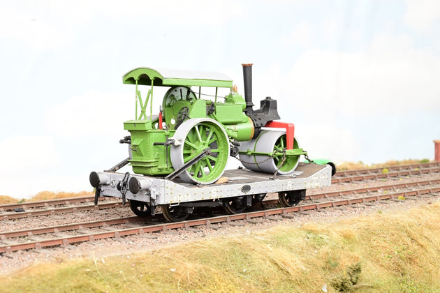 Kit Built O Gauge SR Machine Wagon With Steam Roller Load No.31022