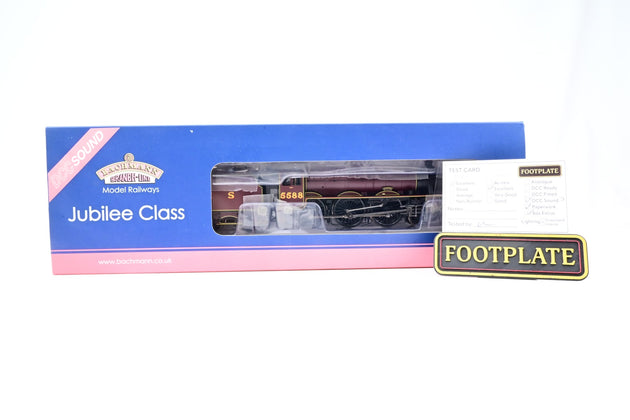 Bachmann OO Gauge 31-187DS LMS Crimson Jubilee Class No.5588 'Kashmir' - DCC Sound, Boxed