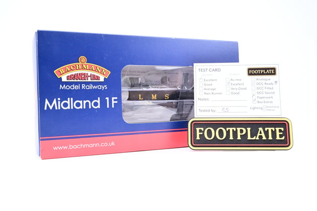 Bachmann OO Gauge 31-433 LMS Black Midland Class 1F No.1739 - Boxed