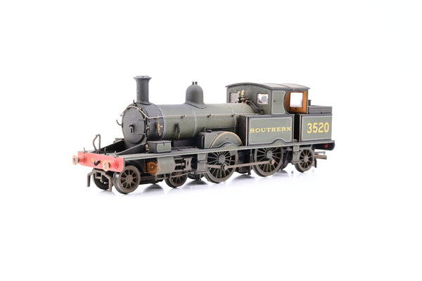 Oxford Rail OO Gauge OR76AR006 SR Green 4-4-2T Adams Radial Class 415 No.3520 - TMC Weathered, Boxed