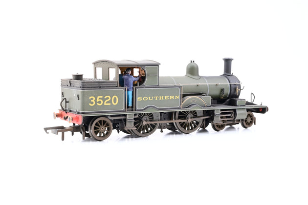 Oxford Rail OO Gauge OR76AR006 SR Green 4-4-2T Adams Radial Class 415 No.3520 - TMC Weathered, Boxed