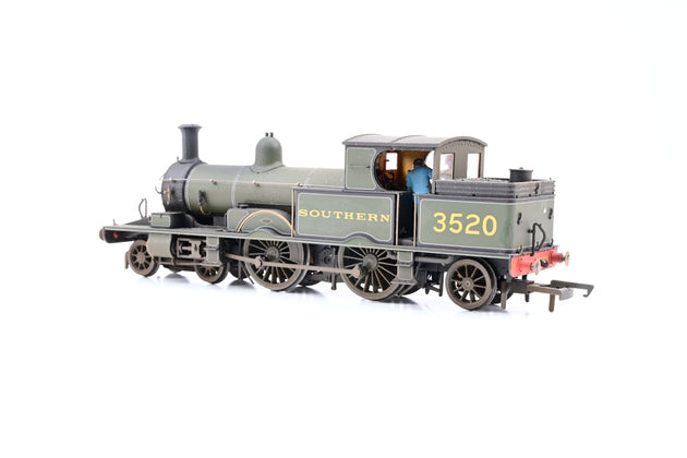 Oxford Rail OO Gauge OR76AR006 SR Green 4-4-2T Adams Radial Class 415 No.3520 - TMC Weathered, Boxed