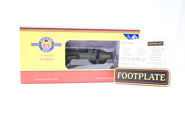 Oxford Rail OO Gauge OR76AR006 SR Green 4-4-2T Adams Radial Class 415 No.3520 - TMC Weathered, Boxed