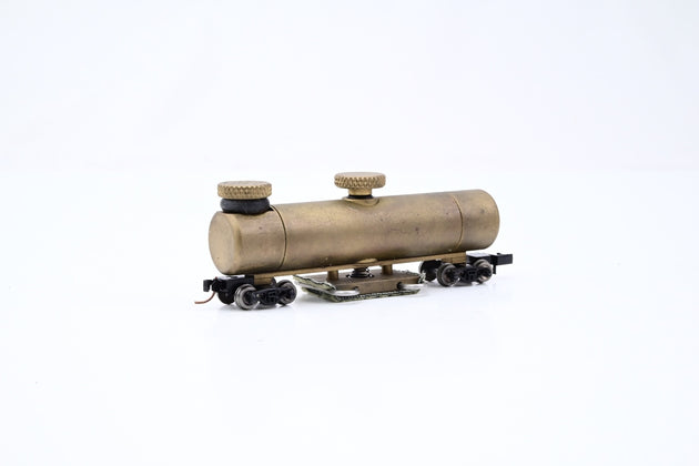 CMX N Gauge 'The Clean Machine' Solid Brass Track Cleaning Wagon - Boxed