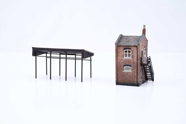 Graham Farish N Gauge 42-0088 Scenecraft Building 'Industrial Stores and Canopy' - Boxed