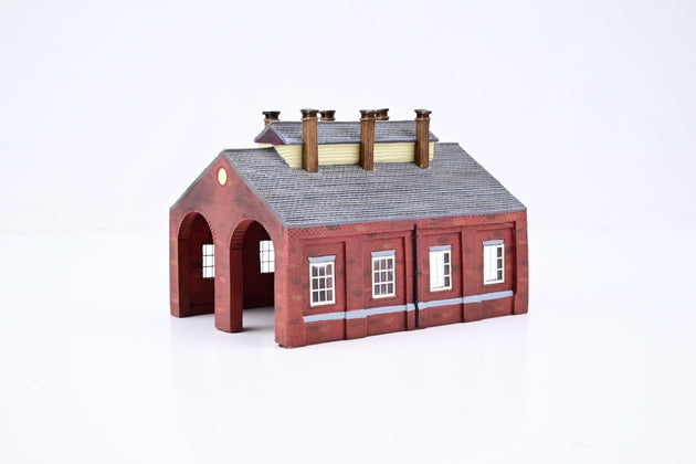 Hornby N Gauge N8053 Lyddle End Buildiing 'Double Road Engine Shed' - Boxed