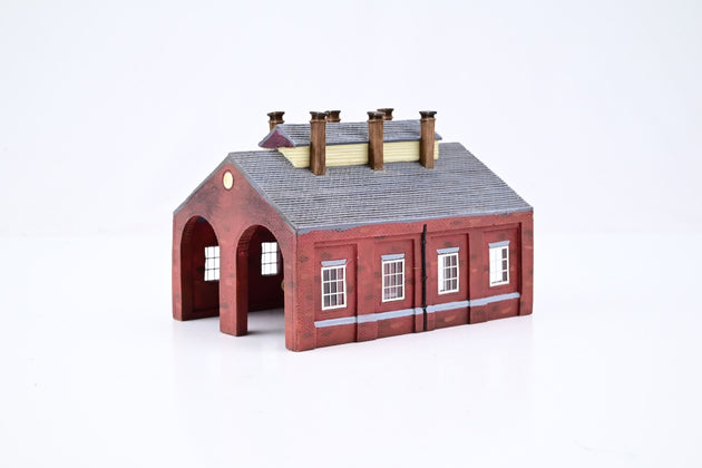 Hornby N Gauge N8053 Lyddle End Buildiing 'Double Road Engine Shed' - Boxed