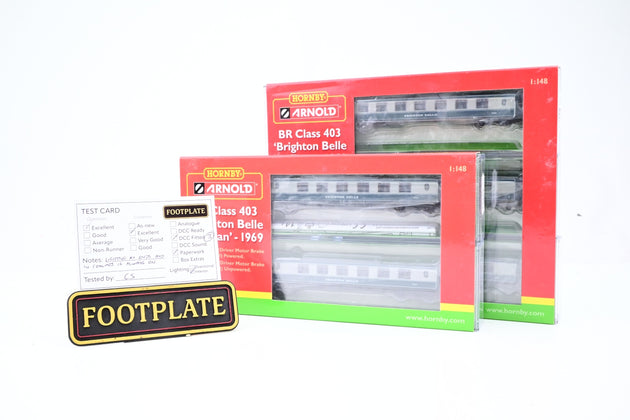 Arnold N Gauge HN3001/HN3501 SR 5-BEL 1969 BR Blue 'Brighton Belle Pullman' 5-Car Pack - DCC Fitted, Boxed