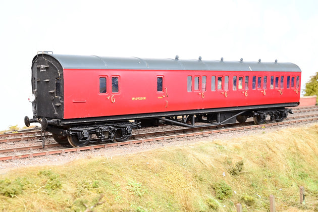 Kit Built O Gauge Rake of 4 BR Crimson GWR Suburban Coaches