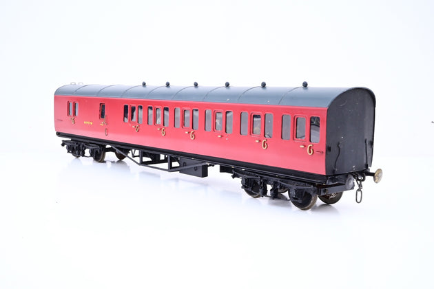 Kit Built O Gauge Rake of 4 BR Crimson GWR Suburban Coaches