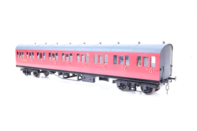 Kit Built O Gauge Rake of 4 BR Crimson GWR Suburban Coaches