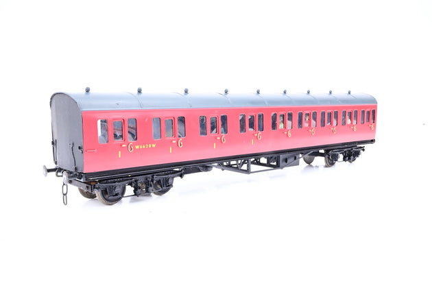 Kit Built O Gauge Rake of 4 BR Crimson GWR Suburban Coaches