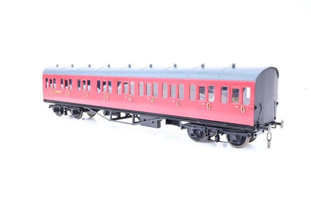 Kit Built O Gauge Rake of 4 BR Crimson GWR Suburban Coaches