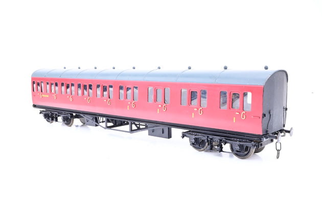 Kit Built O Gauge Rake of 4 BR Crimson GWR Suburban Coaches