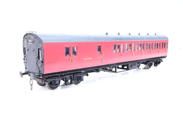 Kit Built O Gauge Rake of 4 BR Crimson GWR Suburban Coaches