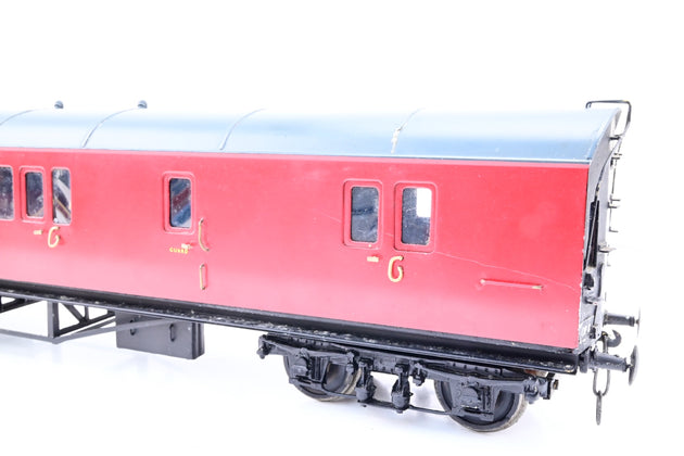 Kit Built O Gauge Rake of 4 BR Crimson GWR Suburban Coaches