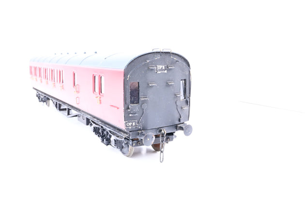 Kit Built O Gauge Rake of 4 BR Crimson GWR Suburban Coaches