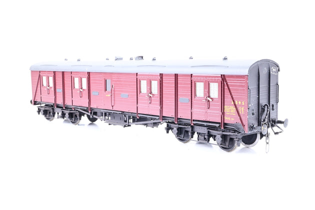 Slaters O Gauge BR Crimson Bogie Luggage Van No.359S