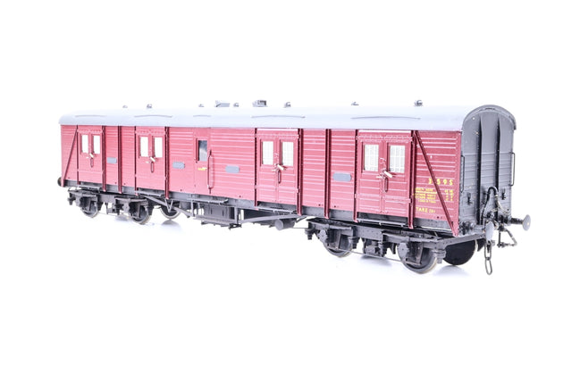 Slaters O Gauge BR Crimson Bogie Luggage Van No.359S