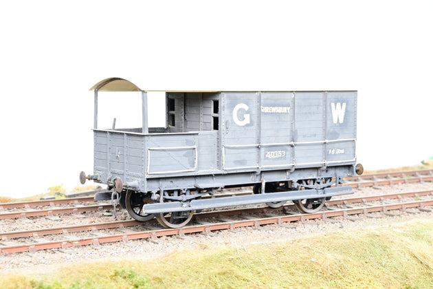 Kit Built O Gauge GWR Grey 16T Toad Brake Van 'Shrewsbury' No.40353 - Unboxed