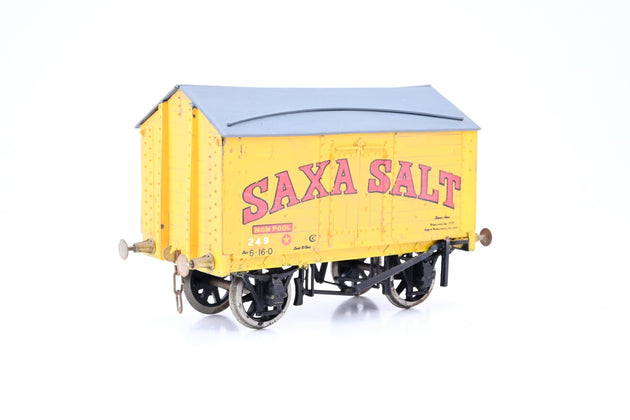 Kit Built O Gauge 'Saxa Salt' 10T Covered Salt Wagon No.249 - Unboxed