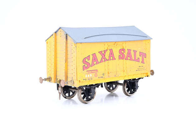 Kit Built O Gauge 'Saxa Salt' 10T Covered Salt Wagon No.249 - Unboxed