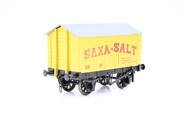 Kit Built O Gauge 'Saxa Salt' 10T Covered Salt Wagon No.251 - Unboxed