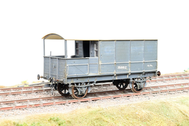 Kit Built O Gauge GWR Grey 16T Brake Van No.35662 - Unboxed