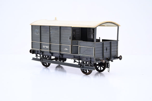 Kit Built O Gauge GWR Grey 16T Brake Van No.35662 - Unboxed
