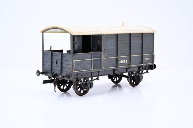 Kit Built O Gauge GWR Grey 16T Brake Van No.35662 - Unboxed