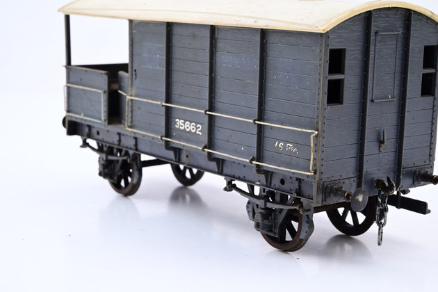 Kit Built O Gauge GWR Grey 16T Brake Van No.35662 - Unboxed