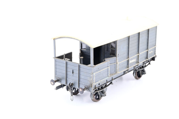 Kit Built O Gauge GWR Grey 16T Brake Van No.35662 - Unboxed
