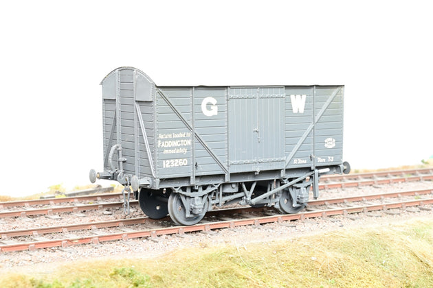 Kit Built O Gauge GW Grey 12T Ventilated Goods Van No.123260 - Unboxed