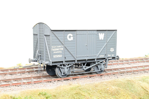Kit Built O Gauge GW Grey 12T Ventilated Goods Van No.123260 - Unboxed