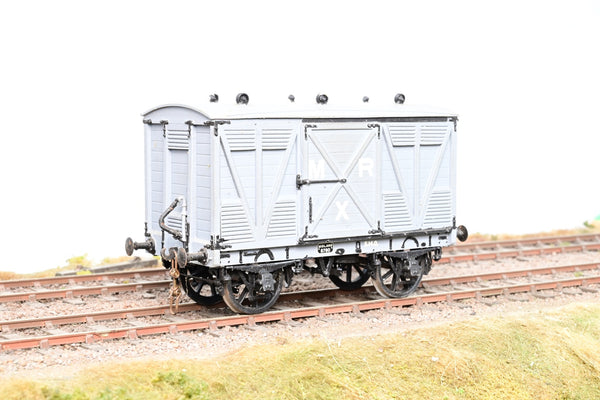 Kit Built O Gauge MR Grey Sliding Door Goods Van No.8780 - Unboxed
