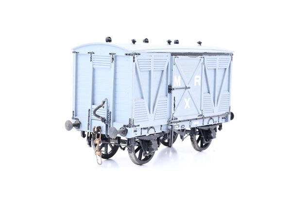 Kit Built O Gauge MR Grey Sliding Door Goods Van No.8780 - Unboxed