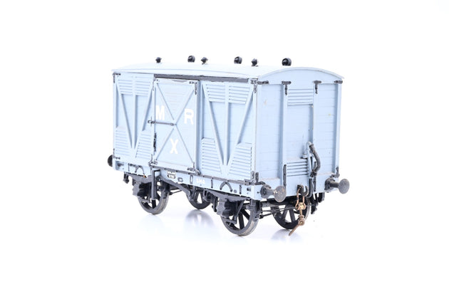 Kit Built O Gauge MR Grey Sliding Door Goods Van No.8780 - Unboxed