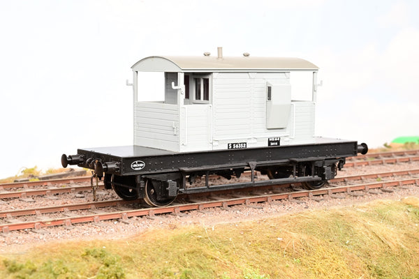 Dapol O Gauge 7F-100-102 BR Grey Uneven Plank Brake Van No.S56352 - Boxed
