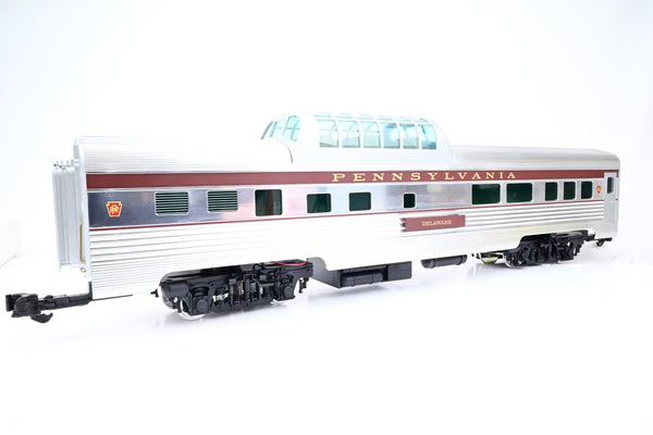 Aristocraft G Gauge ART-32608 Pennsylvania Railroad Streamline Vista Dome Car 'Delaware' - Boxed