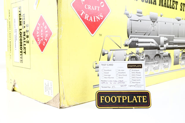 Aristocraft G Gauge ART-21610 Vanderbilt 2-8-8-2 USRA Mallet GN - Sound Fitted, Boxed