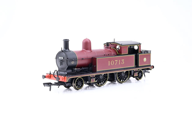 Bachmann OO Gauge 31-168 L&YR 2-4-2 Tank LMS Crimson No.10713 - Boxed
