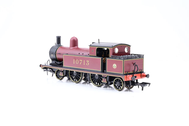Bachmann OO Gauge 31-168 L&YR 2-4-2 Tank LMS Crimson No.10713 - Boxed