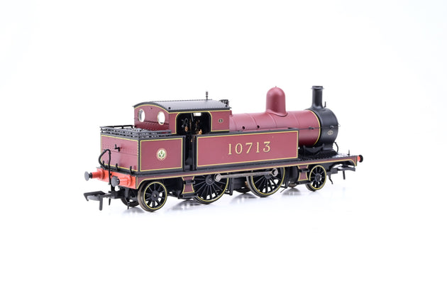 Bachmann OO Gauge 31-168 L&YR 2-4-2 Tank LMS Crimson No.10713 - Boxed