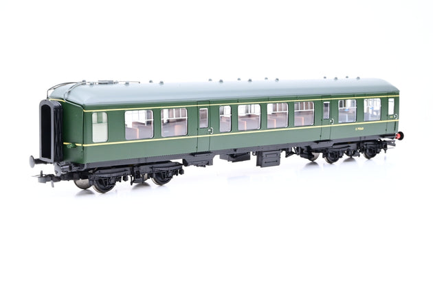Bachmann OO Gauge 32-515 Derby Lightweight Two Car DMU BR Green w/ Yellow Warning Panel No.E29260, E29044
