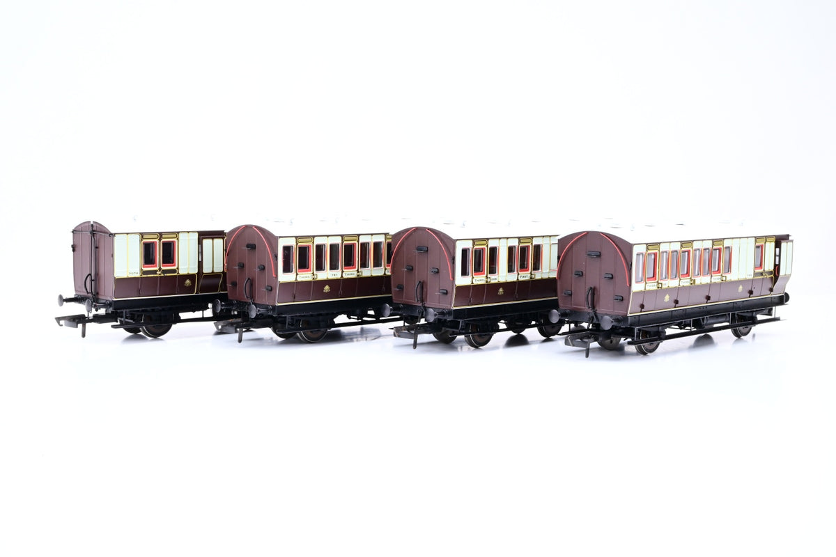 Hattons OO Gauge H4-46Pack-301 LNWR 4 Coach Pack - Boxed