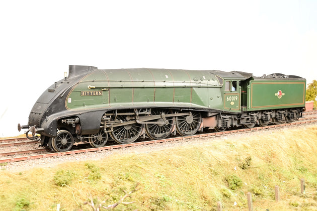 L H Loveless O Gauge BR Green Class A4 No.60019 'Bittern' - Weathered, Boxed
