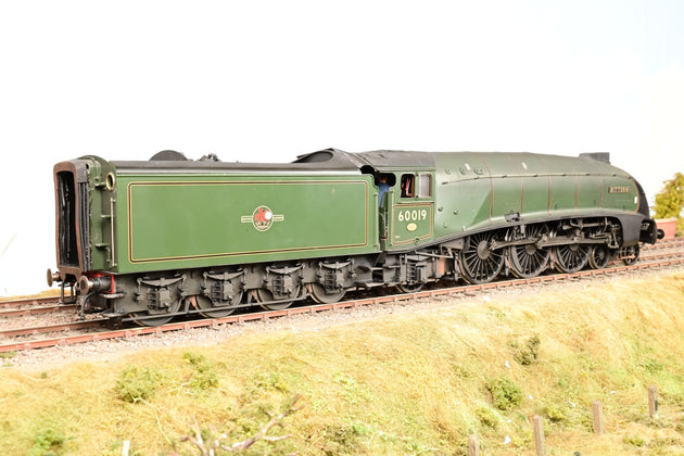 L H Loveless O Gauge BR Green Class A4 No.60019 'Bittern' - Weathered, Boxed
