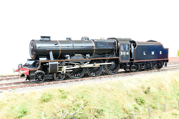 Kit Built O Gauge LMS Black Rebuilt Scot Class 5XP No.5514 'Holyhead'