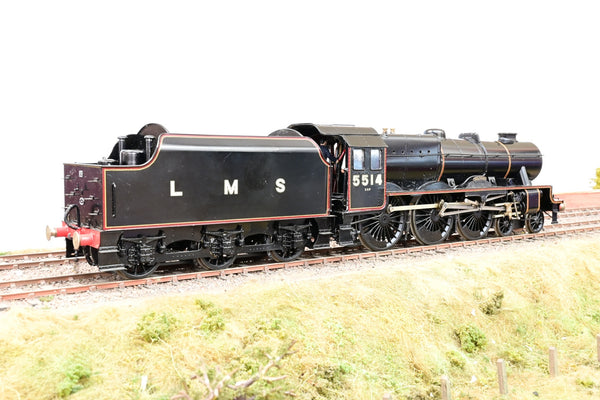 Kit Built O Gauge LMS Black Rebuilt Scot Class 5XP No.5514 'Holyhead'